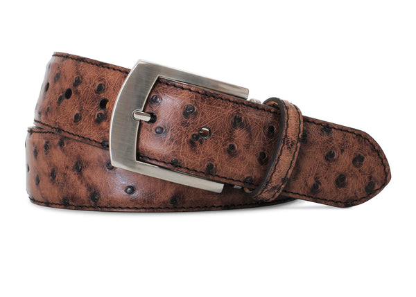 Bruciatto Brown Quilled Ostrich