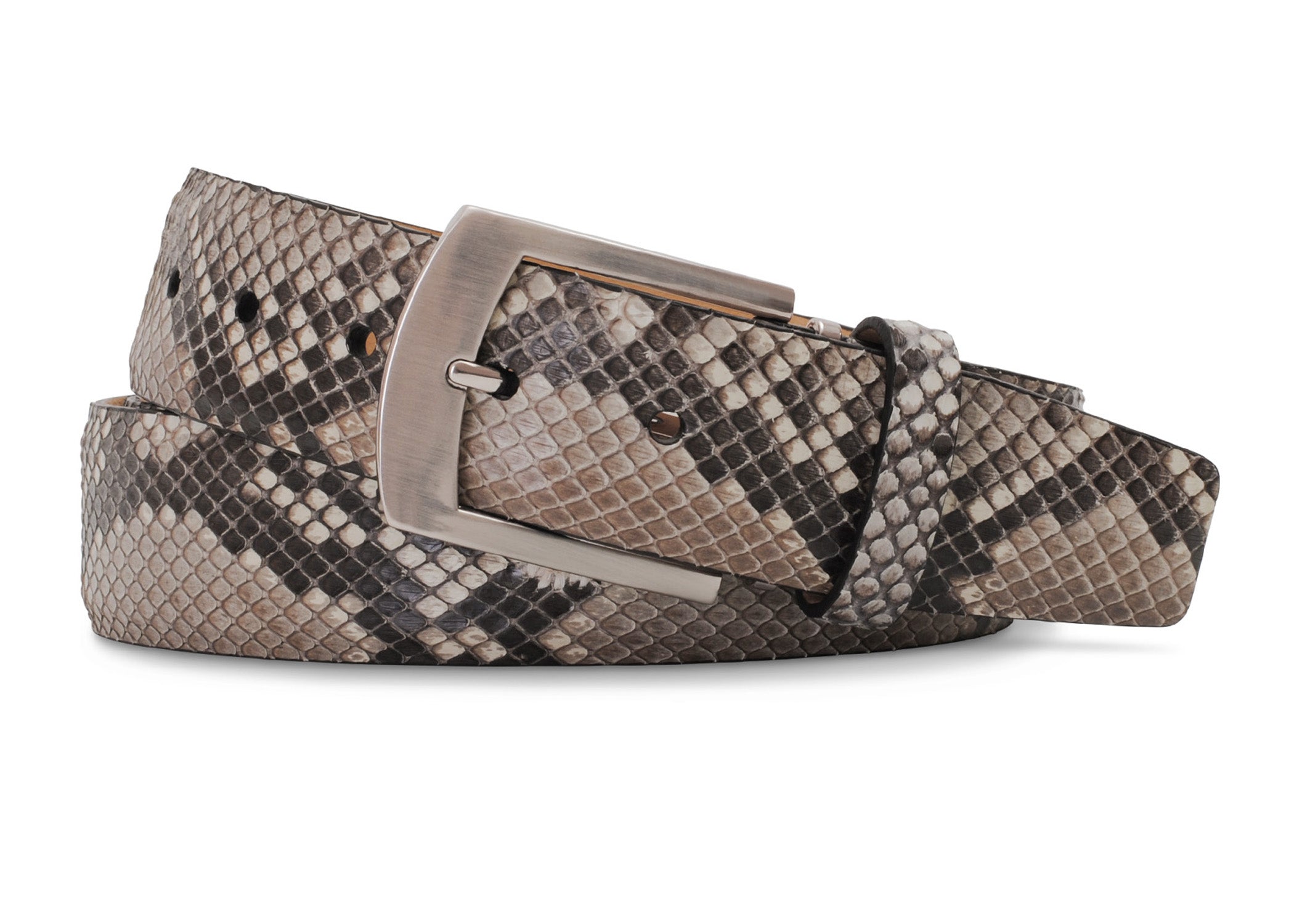 Natural Matte Python Belly Cut