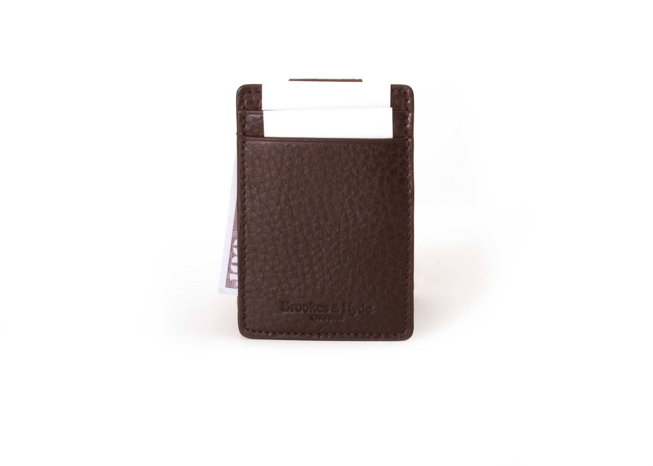Deep Brown Money Clip