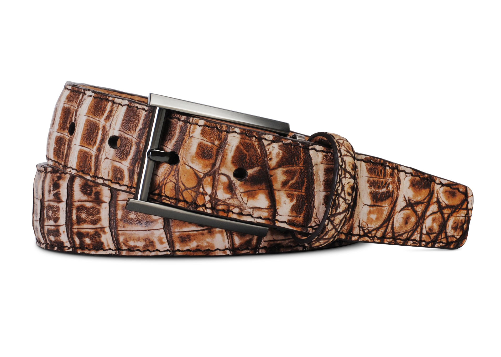 Desert Caiman Crocodile Belt