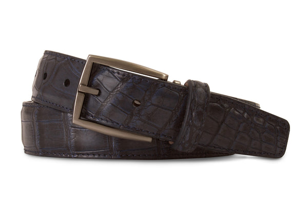 2 Tone Midnight Nile Crocodile Belt