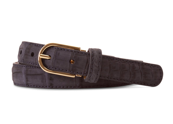 Navy Buffed American Alligator