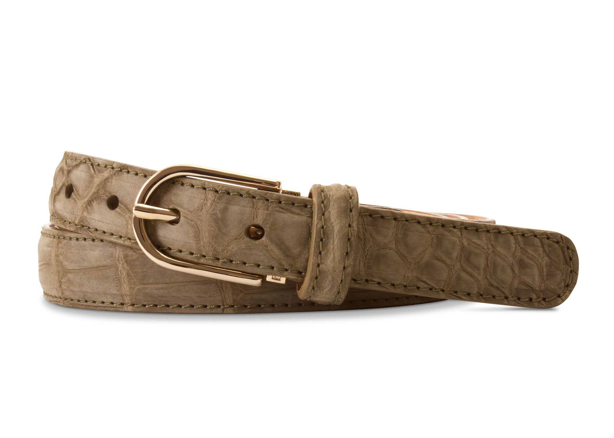 Olive Buffed American Alligator