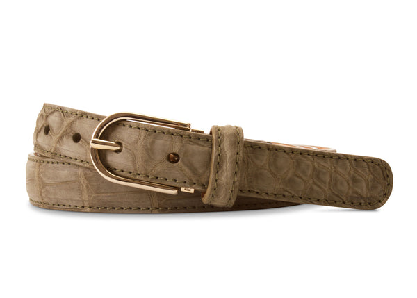 Olive Buffed American Alligator