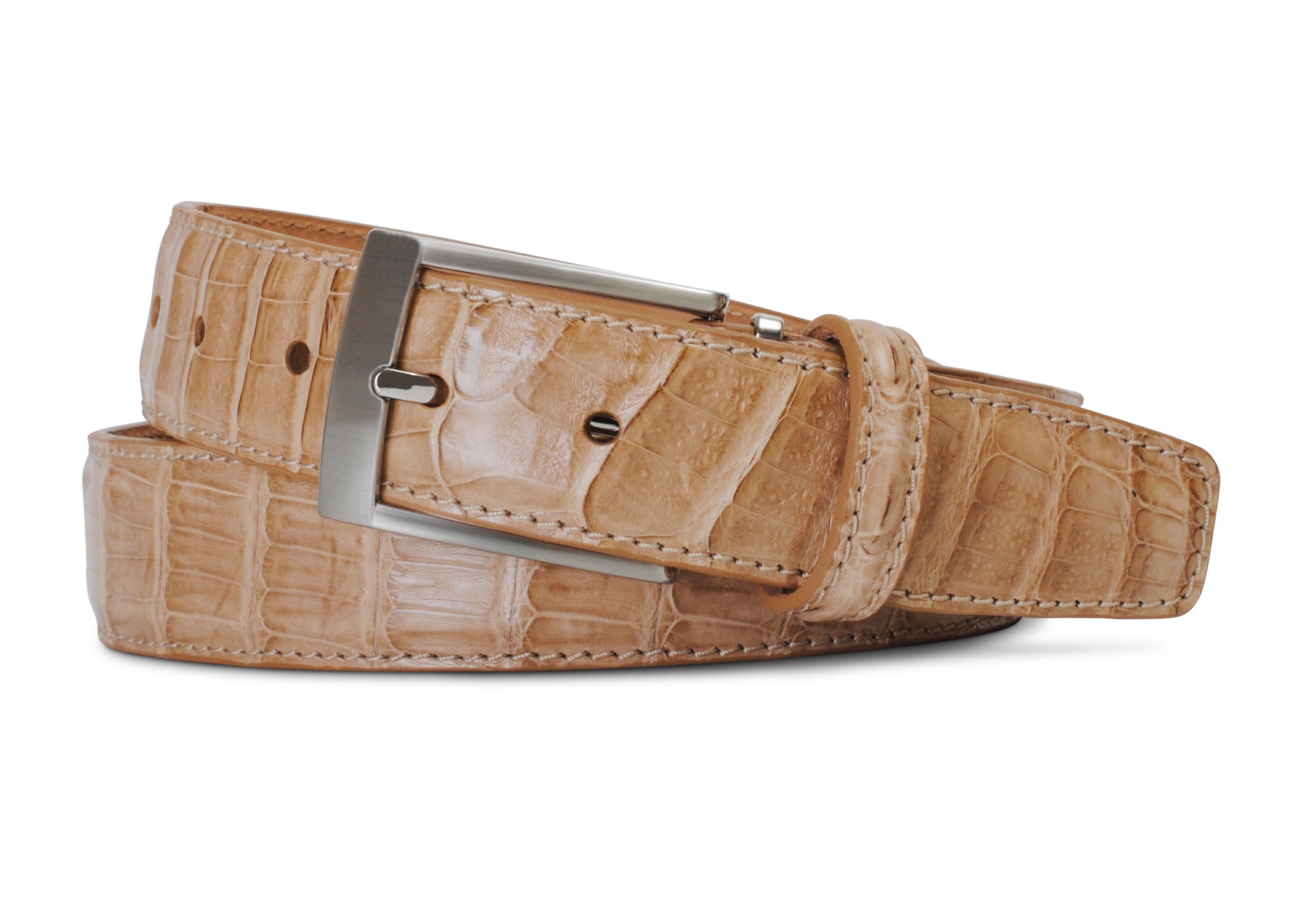 Sand Caiman Crocodile Belt