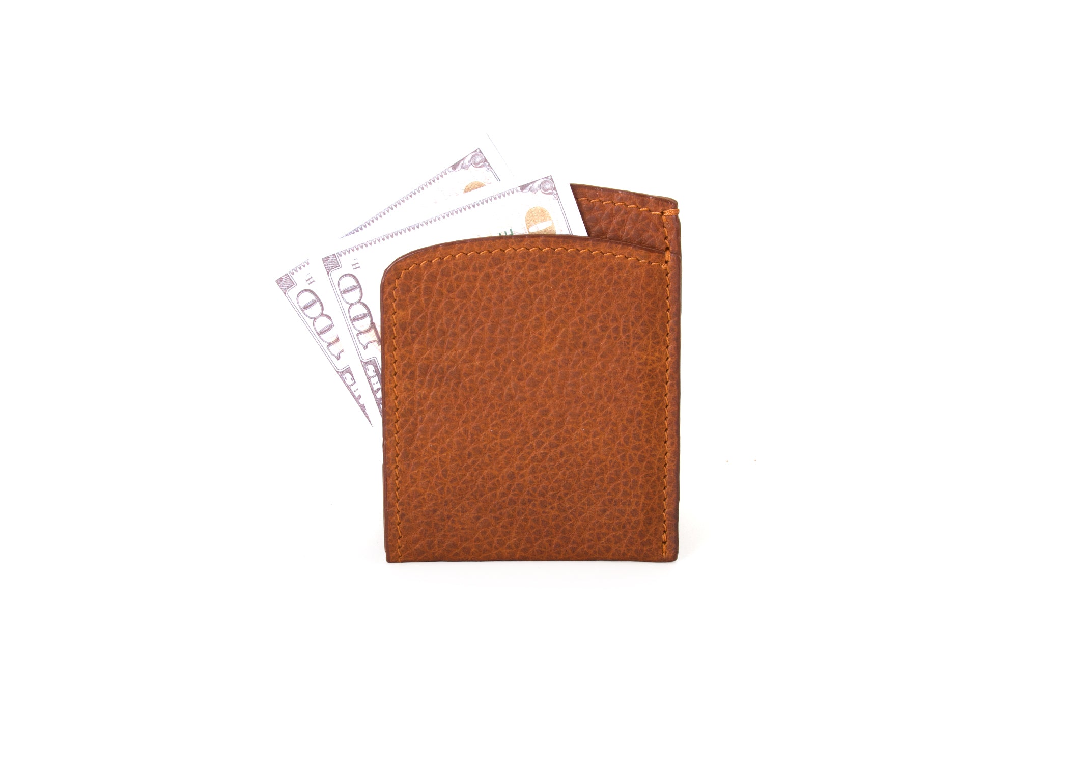 Tan Front Pocket Card Case