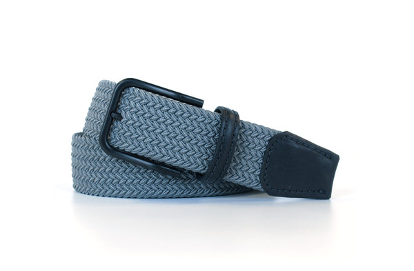 Grey Elastic Stretch Woven Belt